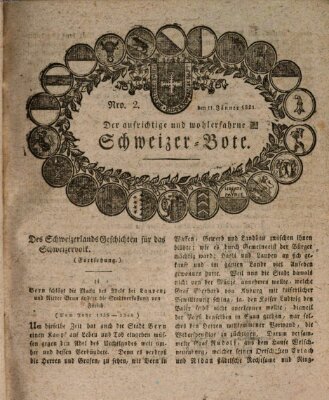 Der aufrichtige und wohlerfahrene Schweizer-Bote (Der Schweizer-Bote) Donnerstag 11. Januar 1821