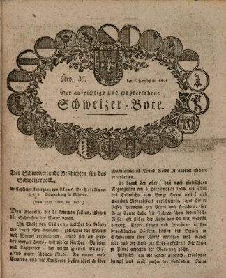 Der aufrichtige und wohlerfahrene Schweizer-Bote (Der Schweizer-Bote) Donnerstag 6. September 1821