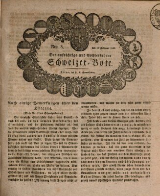 Der aufrichtige und wohlerfahrene Schweizer-Bote (Der Schweizer-Bote) Donnerstag 19. Februar 1824