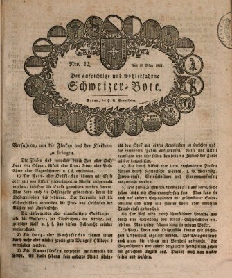 Der aufrichtige und wohlerfahrene Schweizer-Bote (Der Schweizer-Bote) Donnerstag 18. März 1824