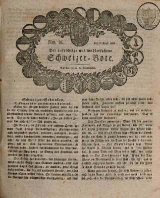 Der aufrichtige und wohlerfahrene Schweizer-Bote (Der Schweizer-Bote) Donnerstag 15. April 1824