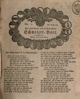 Der aufrichtige und wohlerfahrene Schweizer-Bote (Der Schweizer-Bote) Donnerstag 6. Januar 1825