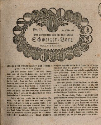Der aufrichtige und wohlerfahrene Schweizer-Bote (Der Schweizer-Bote) Donnerstag 26. Mai 1825