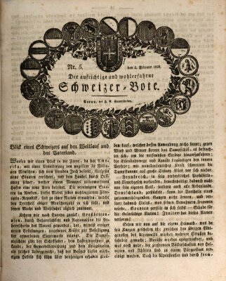 Der aufrichtige und wohlerfahrene Schweizer-Bote (Der Schweizer-Bote) Donnerstag 2. Februar 1826