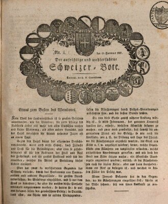 Der aufrichtige und wohlerfahrene Schweizer-Bote (Der Schweizer-Bote) Donnerstag 25. Januar 1827