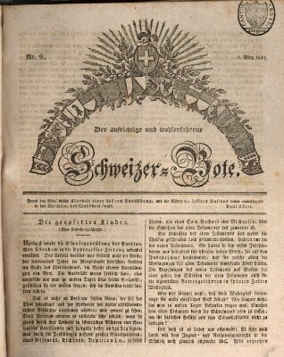 Der aufrichtige und wohlerfahrene Schweizer-Bote (Der Schweizer-Bote) Donnerstag 4. März 1830