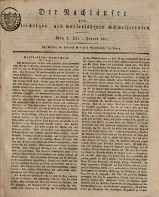 Der aufrichtige und wohlerfahrene Schweizer-Bote (Der Schweizer-Bote) Samstag 1. Januar 1831