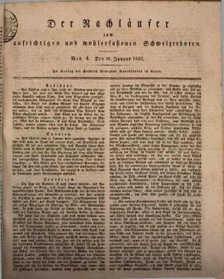Der aufrichtige und wohlerfahrene Schweizer-Bote (Der Schweizer-Bote) Samstag 28. Januar 1832