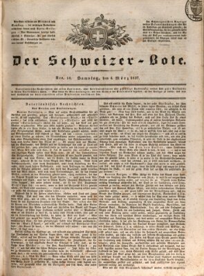 Der Schweizer-Bote Samstag 4. März 1837