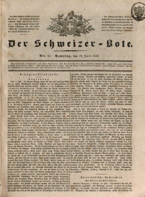 Der Schweizer-Bote Samstag 29. Juli 1837