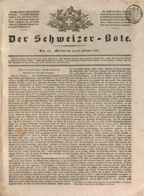 Der Schweizer-Bote Mittwoch 18. Oktober 1837