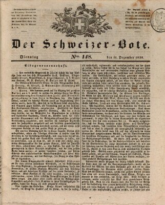 Der Schweizer-Bote Dienstag 11. Dezember 1838