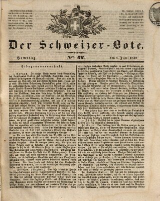 Der Schweizer-Bote Samstag 1. Juni 1839