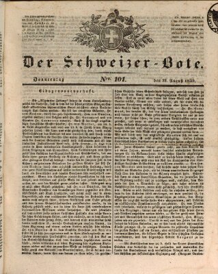 Der Schweizer-Bote Donnerstag 22. August 1839