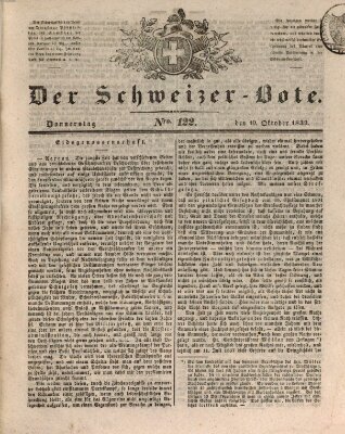 Der Schweizer-Bote Donnerstag 10. Oktober 1839