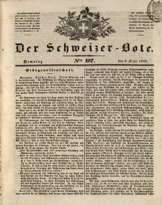 Der Schweizer-Bote Samstag 5. September 1840
