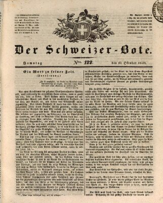 Der Schweizer-Bote Samstag 10. Oktober 1840