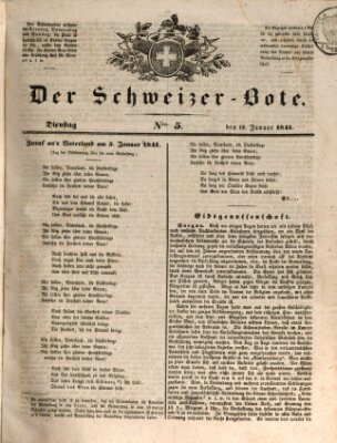 Der Schweizer-Bote Dienstag 12. Januar 1841