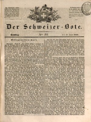 Der Schweizer-Bote Samstag 12. Juni 1841