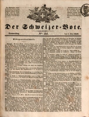 Der Schweizer-Bote Donnerstag 5. Mai 1842