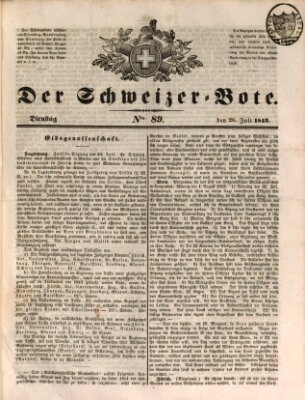 Der Schweizer-Bote Dienstag 26. Juli 1842