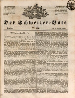 Der Schweizer-Bote Samstag 6. August 1842
