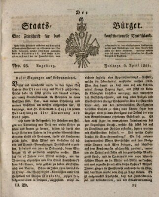 Der Staats-Bürger Freitag 6. April 1821