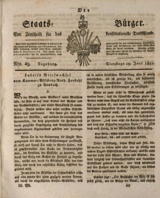 Der Staats-Bürger Dienstag 19. Juni 1821