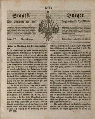 Der Staats-Bürger Dienstag 28. August 1821