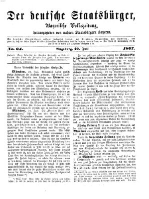Der deutsche Staatsbürger Samstag 27. Juli 1867
