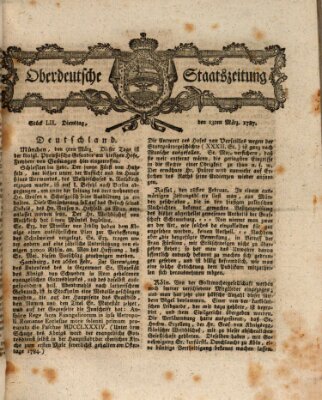 Oberdeutsche Staatszeitung Dienstag 13. März 1787