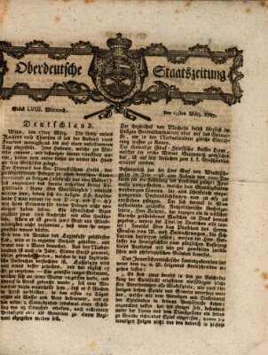 Oberdeutsche Staatszeitung Mittwoch 21. März 1787