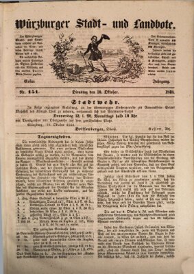 Würzburger Stadt- und Landbote Dienstag 10. Oktober 1848