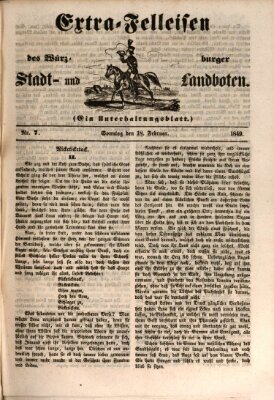 Würzburger Stadt- und Landbote Sonntag 18. Februar 1849