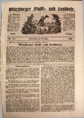 Würzburger Stadt- und Landbote Donnerstag 28. März 1850