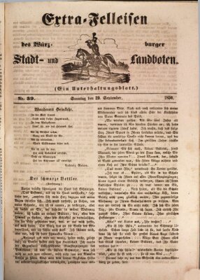 Würzburger Stadt- und Landbote Sonntag 29. September 1850