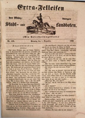 Würzburger Stadt- und Landbote Sonntag 1. Dezember 1850