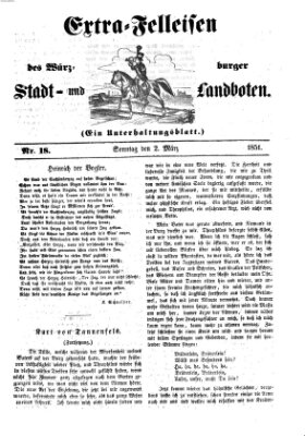 Würzburger Stadt- und Landbote Sonntag 2. März 1851