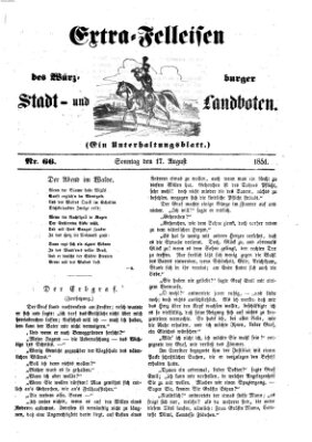 Würzburger Stadt- und Landbote Sonntag 17. August 1851