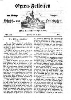 Würzburger Stadt- und Landbote Sonntag 2. Mai 1852