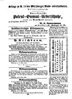 Würzburger Stadt- und Landbote Donnerstag 10. März 1853