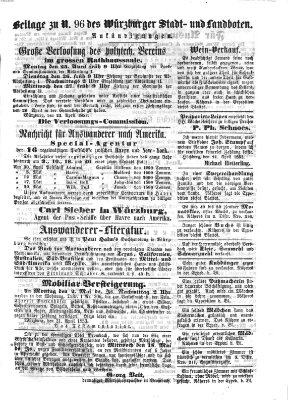 Würzburger Stadt- und Landbote Donnerstag 21. April 1853