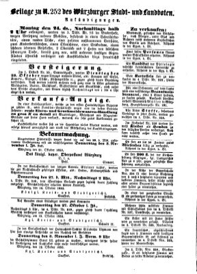 Würzburger Stadt- und Landbote Samstag 22. Oktober 1853