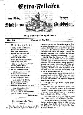 Würzburger Stadt- und Landbote Sonntag 23. April 1854