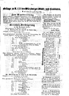 Würzburger Stadt- und Landbote Freitag 26. Mai 1854