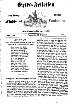 Würzburger Stadt- und Landbote Sonntag 31. Dezember 1854