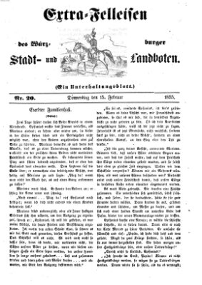 Würzburger Stadt- und Landbote Donnerstag 15. Februar 1855