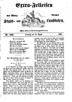 Würzburger Stadt- und Landbote Dienstag 21. August 1855