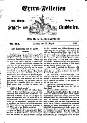 Würzburger Stadt- und Landbote Dienstag 28. August 1855