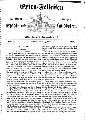 Würzburger Stadt- und Landbote Sonntag 6. Januar 1856